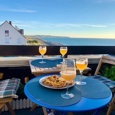 Duplex Avec Jacuzzi Vue Imprenable Sur La Baie De Wissant Apartment Bagian luar foto